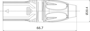 Кабель 10 м с разъемом XLR 3-контактный DMXX200L10