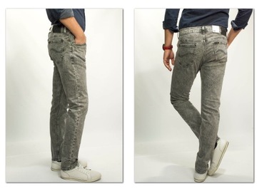 Lee Rider Grey Storm męskie spodnie jeansy Slim W40 L32