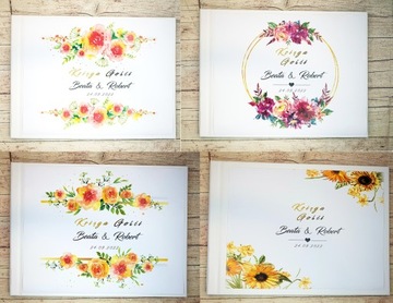 Księga gości 22x30 Wzory Album Ślub Wesele