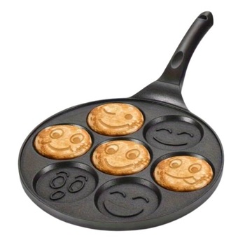 PATELNIA DO NALEŚNIKÓW PANCAKES PLACUSZKÓW JAJEK BUŹKI ALUMINIOWA 26CM