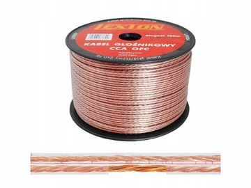 Przewód KABEL 2 x 0,75 2 żyłowy LED SZPULA 100m
