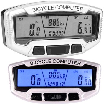 LICZNIK ROWEROWY WODOODPORNY LCD 28 FUNKCJI PRĘDKOŚCIOMIERZ DO ROWERU