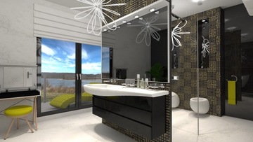Профессиональный дизайн ванной комнаты - 3D-визуализация
