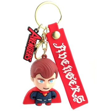 BRELOK DO KLUCZY PLECAKA BRELOCZEK SUPERMAN 3D