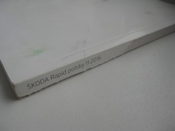SKODA RAPID 2012-2017 Руководство пользователя на польском языке Skoda Rapid 11/2016