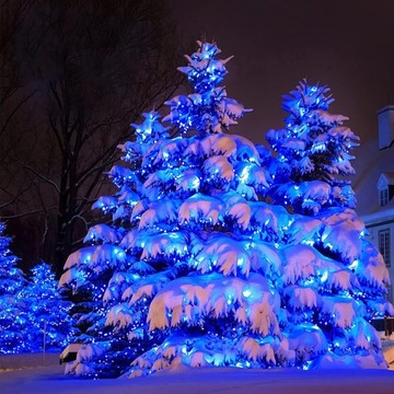 Zewnętrzna girlanda solarna, 12 m, 100 LED, wodoodporna girlanda solarna