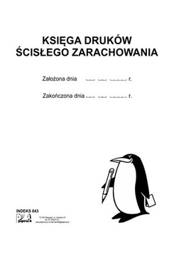 PAPIRUS II KSIĘGA DRUKÓW ŚCISŁEGO ZARACHOWANIA A4