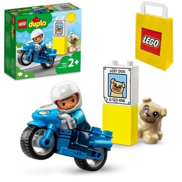 LEGO Duplo 10967 Motocykl policyjny+ Torba Lego papierowa