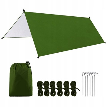 Tarp Płachta Turystyczny wodoodporny 3x3m