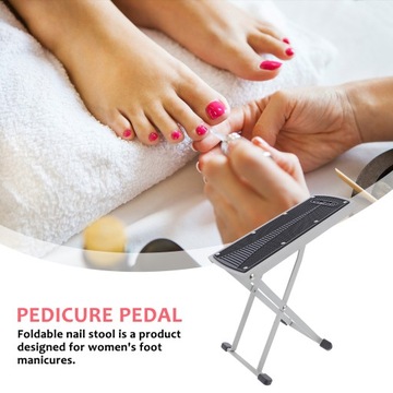 Портативная регулируемая подставка для ног для педикюра с педалью для ногтей