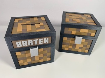 Копилка для детей Копилка года в стиле MINECRAFT, копилки KAJAWIS EKO.