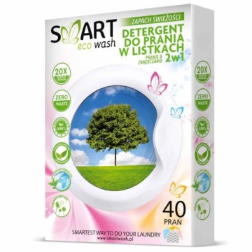 МЫТЬЕ ЛИСТЬЯ, СВЕЖЕСТЬ, 40 ШТ, SMART ECO WASH
