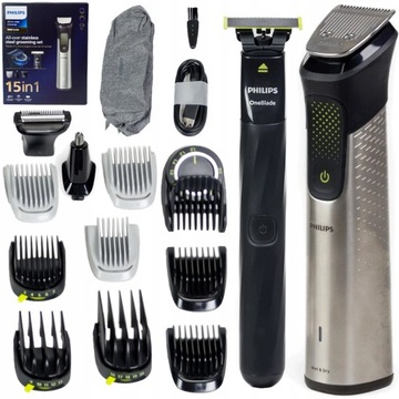 Trymer PHILIPS Multigroom 9000 MG9552/15 15w1 DO CIAŁA BRODY +OneBlade