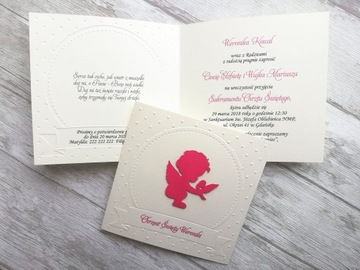 Приглашения на крещение АНГЕЛ Персонализация