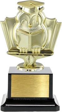 figurka SOWA Z KSIĄŻKAMI nauka szkoła 14cm +grawer