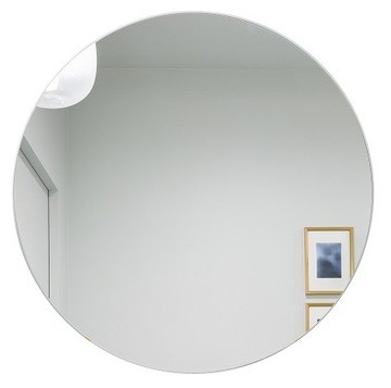 LUSTRO SREBRNE OKRĄGŁE 80 CM EKOLOGICZNE