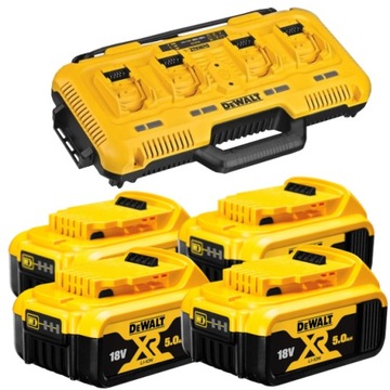 4-портовое зарядное устройство, 8A XR Li-Ion, DeWalt DCB104