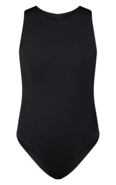 ЧЕРНЫЙ РЕБРИСТЫЙ ТЕЛО PRETTYLITTLETHING 38