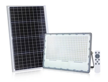 Naświetlacz LED z panelem solarnym 200W 5000K