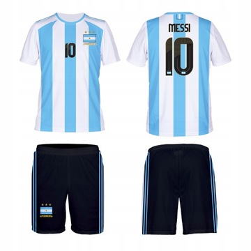 MESSI ARGENTYNA STRÓJ SPORTOWY ROZMIAR 140