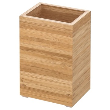 IKEA kubek na szczoteczki DRAGAN bambus BEŻ naturalny