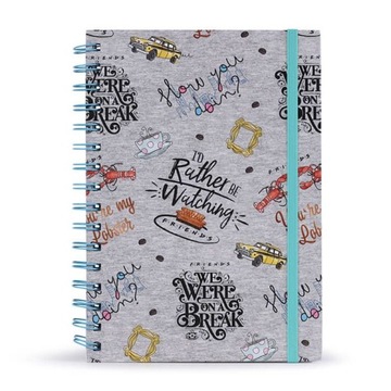 Friends Przyjaciele Notes A5 na spirali linie 80k
