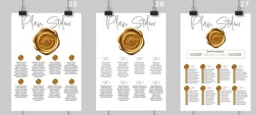 План свадебного стола - Свадьба - постер 60 х 90 см