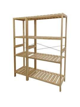 ПОЛКА ДЕРЕВЯННАЯ СОСНА 4 ПОЛКИ 116x60x30 см