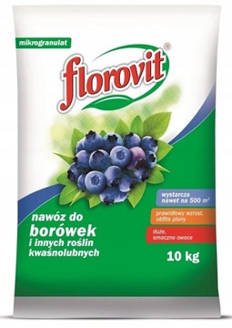 Nawóz do BORÓWEK i Kwaśnolubnych FLOROVIT mineralny doglebowy granulat 10kg