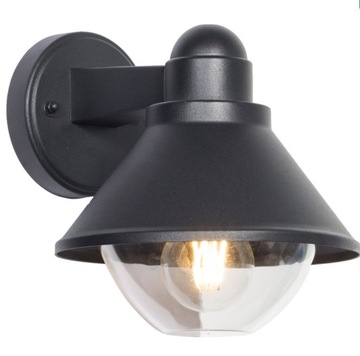 Kinkiet ogrodowy lampa elewacyjna E27 czarny Loft