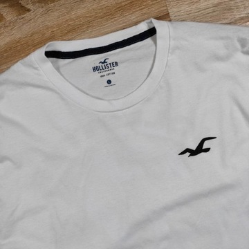 HOLLISTER California Longsleeve Logo Biały r. L