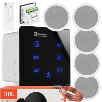 JBL SUFITOWY ZESTAW AUDIO WZMACNIACZ BLUETOOTH NAŚCIENNY