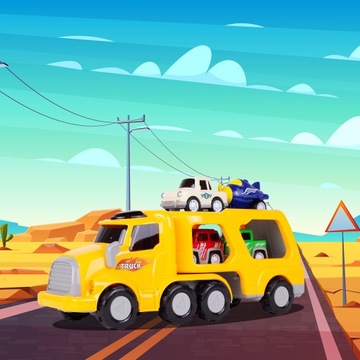 ЭВАКУАТОР С АВТОМОБИЛЕМ И САМОЛЕТОМ