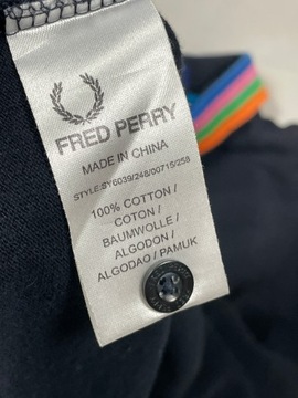 Fred Perry polo dziecięce męskie czarne logo M L