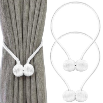 KLAMRY OZDOBNE SPINKI UPIĘCIA DO ZASŁON FIRAN NA MOCNY MAGNES MAGNETYCZNE