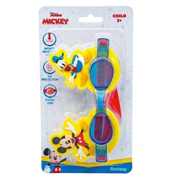 BESTWAY 9102S ДЕТСКИЕ ОЧКИ ДЛЯ ПЛАВАНИЯ МИККИ МАУС 3+
