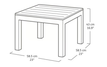 Комплект садовой мебели KETER Sanremo на 4 места SOFA + 2 сиденья + стол