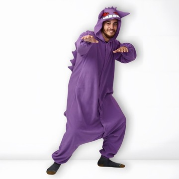 Piżama Onesie Kigurumi Przebranie Pokemon Gengar L: 165 - 175cm