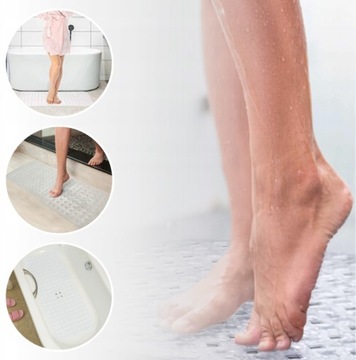 Коврик ПРОТИВСКОЛЬЗЯЩИЙ для ванной, ванны и душа SUPER STRONG 100x40см