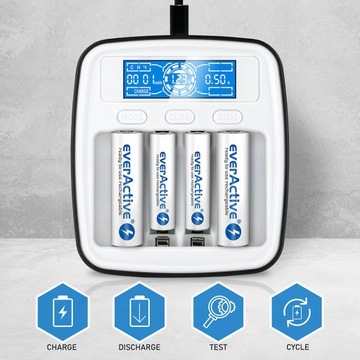 ЗАРЯДНОЕ УСТРОЙСТВО EVERACTIVE NC-1000M ВТОРОЕ ИЗДАНИЕ USB-C