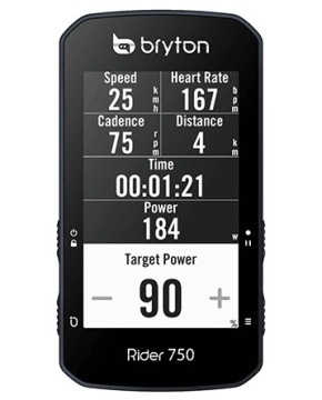 Компьютерный счетчик BRYTON RIDER 750E с GPS-навигацией