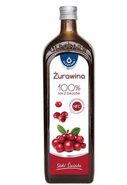 Żurawina 100% sok z owoców żurawiny 980 ml