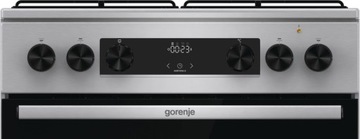 Газоэлектрическая плита Gorenje GKS6C70XJ 60CM INOX AirFry Паровой ГРИЛЬ