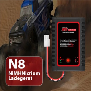 Ładowarka do zestawu akumulatorów Nimh/NiCD N8 ze złączem Tamiya