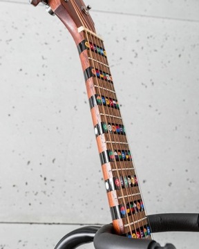 НАКЛЕЙКИ ДЛЯ ОБУЧЕНИЯ ИГРЕТЬ НА ГИТАРЕ - для ПЕРЕДНЕЙ ЧАСТИ ГИТАРЫ