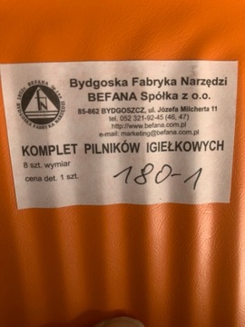 Zestaw pilników Iglaki zestaw 180/1 BEFANA 6 szt.