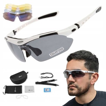 ROCKBROS OKULARY ROWEROWE SPORTOWE POLARYZACYJNE NA ROWER UV400 POLARYZACJA