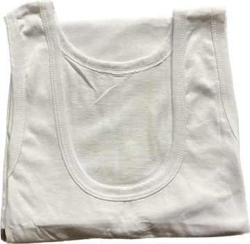 ФУТБОЛКА МУЖСКАЯ ОДНОТОННАЯ, БЕЛАЯ, 100% ХЛОПОК, ХЛОПОК НА РЕМЕНКАХ, Размер XL