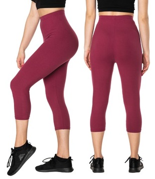 Duże Legginsy Getry Damskie Bambusowe 715-1 r XXL