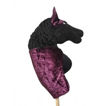 Derka i nauszniki dla Hobby Horse BURGUNDOWY A3
